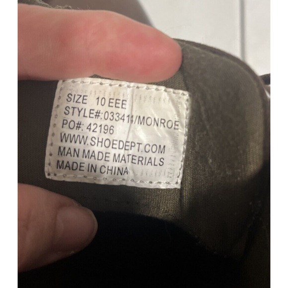 Ashford Hayes Men's Low Lace Up Brown Oxford Boot 10 Cap Toe Hipster Vegan - Picture 7 of 11